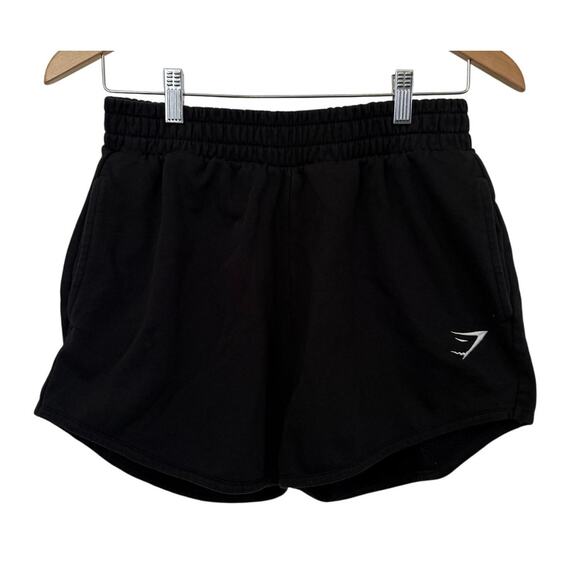 Gymshark Pants - Women's Gymshark Black Stretchy Lounge Sweat Shorts w/ Pockets - Medium